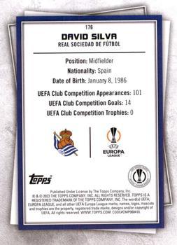 2022-23 Topps UEFA Superstars - Rare #176 David Silva Back