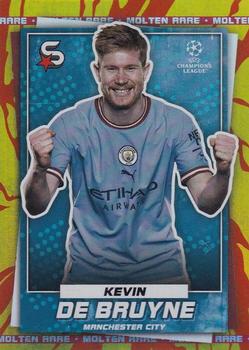 2022-23 Topps UEFA Club Competitions Superstars - Molten Rare #4 Kevin De Bruyne Front