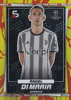 2022-23 Topps UEFA Club Competitions Superstars - Molten Rare #91 Angel Di Maria Front