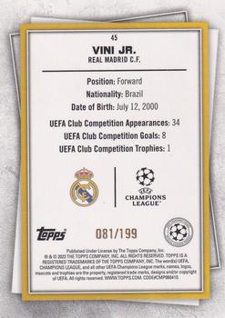 2022-23 Topps UEFA Club Competitions Superstars - Super Rare Mint #45 Vini Jr. Back