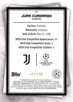 2022-23 Topps UEFA Club Competitions Superstars - Super Rare Mint #87 Juan Cuadrado Back