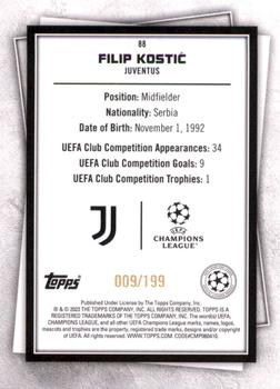 2022-23 Topps UEFA Club Competitions Superstars - Super Rare Mint #88 Filip Kostić Back
