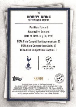 2022-23 Topps UEFA Superstars - Ultra Rare Purple #36 Harry Kane Back
