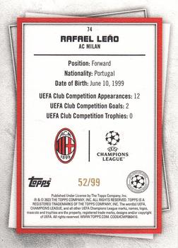 2022-23 Topps UEFA Superstars - Ultra Rare Purple #74 Rafael Leão Back