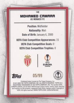 2022-23 Topps UEFA Club Competitions Superstars - Ultra Rare Purple #140 Mohamed Camara Back
