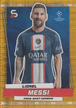 2022-23 Topps UEFA Club Competitions Superstars - Golden #135 Lionel Messi Front