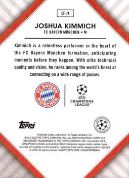 2022-23 Topps UEFA Club Competitions Superstars - Elite Focus #EF-JK Joshua Kimmich Back