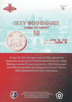 2023 Parkside NWSL Collection #23 Izzy Rodriguez Back