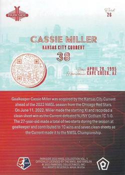 2023 Parkside NWSL Collection #26 Cassie Miller Back