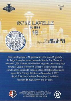 2023 Parkside NWSL Collection #31 Rose Lavelle Back