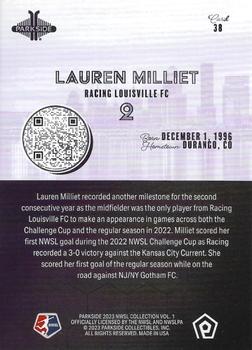 2023 Parkside NWSL Collection #38 Lauren Milliet Back