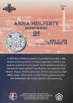 2023 Parkside NWSL Collection #45 Anna Heilferty Back