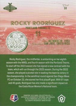 2023 Parkside NWSL Collection #58 Rocky Rodríguez Back