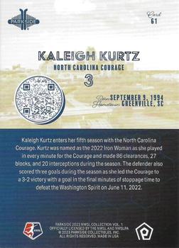 2023 Parkside NWSL Collection #61 Kaleigh Kurtz Back