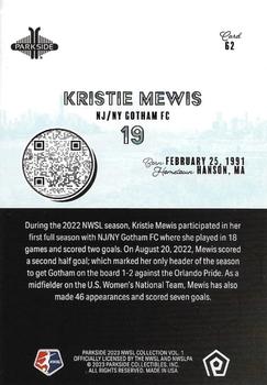 2023 Parkside NWSL Collection #62 Kristie Mewis Back