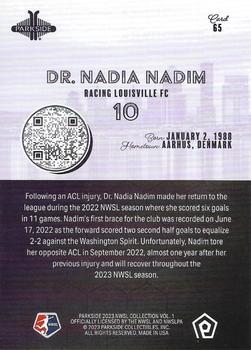 2023 Parkside NWSL Collection #65 Dr. Nadia Nadim Back