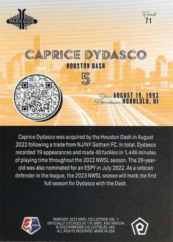 2023 Parkside NWSL Collection #71 Caprice Dydasco Back