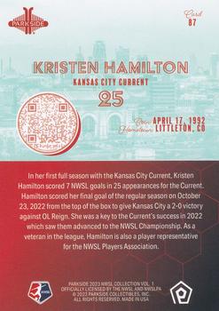 2023 Parkside NWSL Collection #87 Kristen Hamilton Back