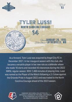 2023 Parkside NWSL Collection #93 Tyler Lussi Back