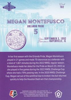 2023 Parkside NWSL Collection #102 Megan Montefusco Back
