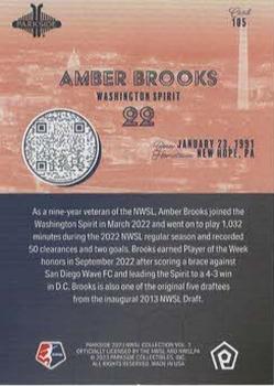 2023 Parkside NWSL Collection #105 Amber Brooks Back