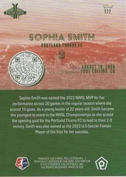 2023 Parkside NWSL Collection #177 Sophia Smith Back