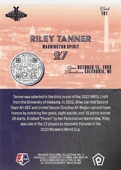 2023 Parkside NWSL Collection #181 Riley Tanner Back