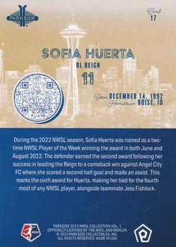 2023 Parkside NWSL Collection - Foil #17 Sofia Huerta Back