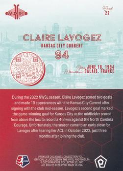 2023 Parkside NWSL Collection - Foil #22 Claire Lavogez Back