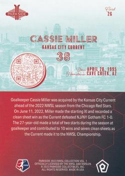 2023 Parkside NWSL Collection - Foil #26 Cassie Miller Back