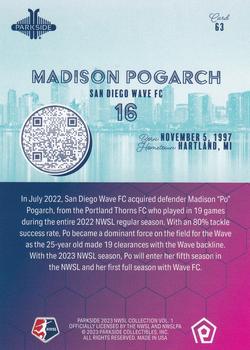 2023 Parkside NWSL Collection - Foil #63 Madison Pogarch Back