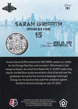 2023 Parkside NWSL Collection - Foil #101 Sarah Griffith Back