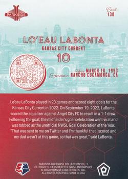2023 Parkside NWSL Collection - Foil #130 Lo'eau LaBonta Back