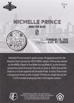 2023 Parkside NWSL Collection - Black and White #2 Nichelle Prince Back