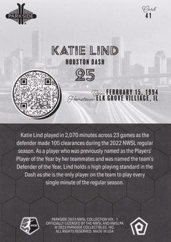 2023 Parkside NWSL Collection - Black and White #41 Katie Lind Back