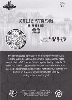 2023 Parkside NWSL Collection - Black and White #44 Kylie Strom Back