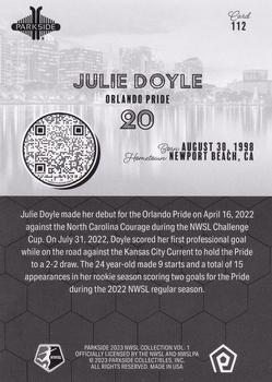 2023 Parkside NWSL Collection - Black and White #112 Julie Doyle Back