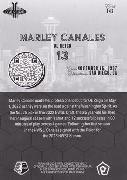 2023 Parkside NWSL Collection - Black and White #142 Marley Canales Back
