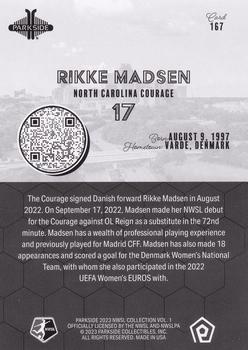 2023 Parkside NWSL Collection - Black and White #167 Rikke Madsen Back