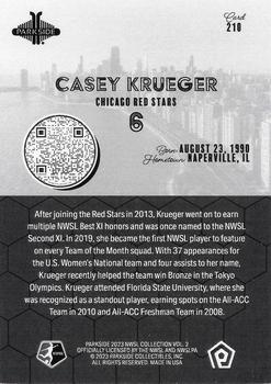 2023 Parkside NWSL Collection - Black and White #210 Casey Krueger Back