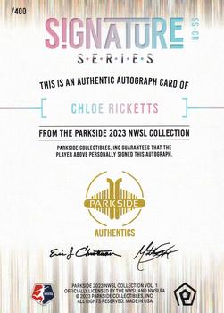 2023 Parkside NWSL Collection - Signature Series #SS-CR Chloe Ricketts Back