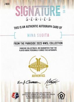 2023 Parkside NWSL Collection - Signature Series #SS-HS Hina Sugita Back