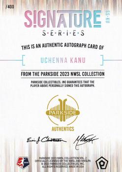 2023 Parkside NWSL Collection - Signature Series #SS-KU Uchenna Kanu Back
