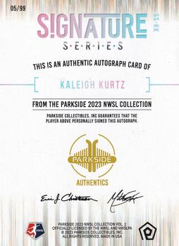 2023 Parkside NWSL Collection - Signature Series Red Hex #SS-KK Kaleigh Kurtz Back