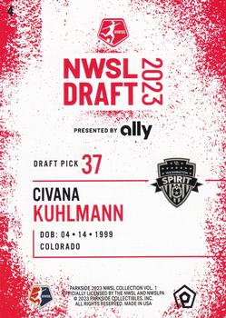 2023 Parkside NWSL Collection - Draft Night #4 Civana Kuhlmann Back