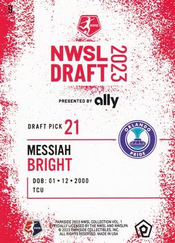 2023 Parkside NWSL Collection - Draft Night #9 Messiah Bright Back