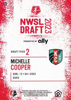 2023 Parkside NWSL Collection - Draft Night #10 Michelle Cooper Back