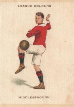 1914 Godfrey Phillips League Colours (small silks) #NNO Middlesbrough Front