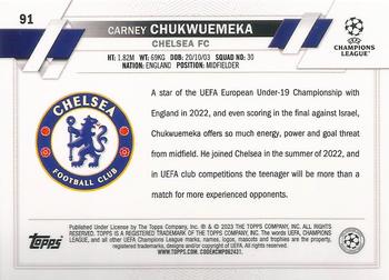 2022-23 Topps UEFA Club Competitions - Starball Foil #91 Carney Chukwuemeka Back