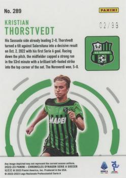 2022-23 Panini Chronicles - Dynagon Serie A Red #289 Kristian Thorstvedt Back